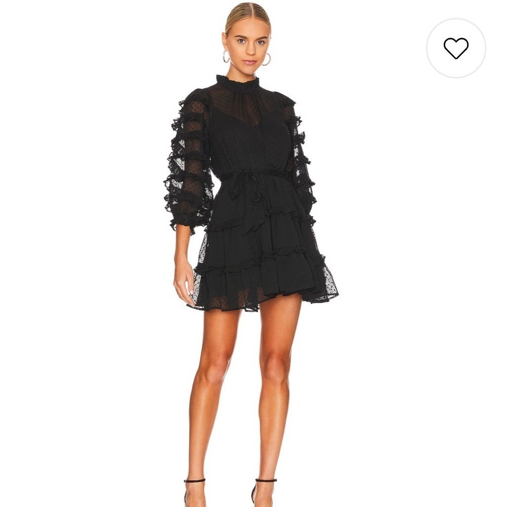 Cleobella Black Lace Mini Dress